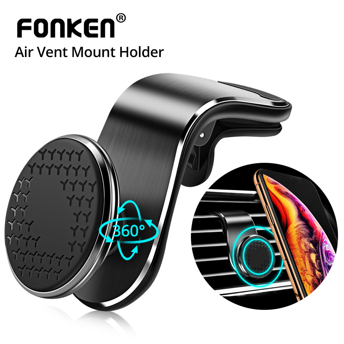 Support téléphone magnétique voiture Noxora